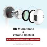 2 Pack USB-C Earbuds with Mic & Volume Control