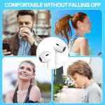 2-Pack USB-C Earphones with Mic and Volume Control
