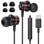MOSWAG Wired USB-C Headphones with Microphone