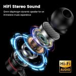 MOSWAG Wired USB-C Headphones with Microphone