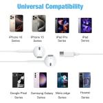 USB-C Headphones with Microphone & Volume Control