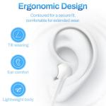 2-Pack Wired USB-C Headphones with Microphone