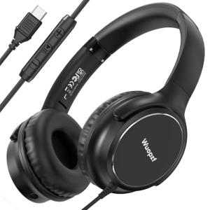 Wuopzf USB-C Over-Ear Headphones with Mic
