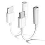 Apple MFi USB-C to 3.5mm Adapter - 2 Pack
