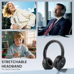 Wuopzf USB-C Over-Ear Headphones with Mic