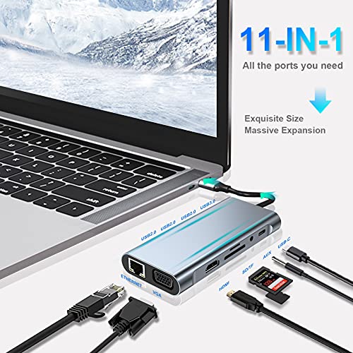 11-in-1 USB C Hub with 4K HDMI & More