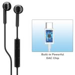 USB-C Earbuds with Mic for Samsung and iPhone