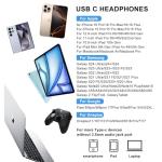 Wired USB-C Headphones with Mic for Galaxy