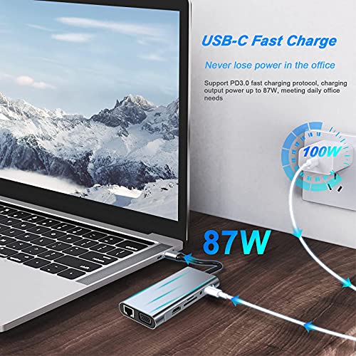 11-in-1 USB C Hub with 4K HDMI & More