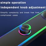INGONEON RGB USB-C Powered Desktop Soundbar Speakers