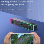 INGONEON RGB USB-C Powered Desktop Soundbar Speakers