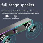 INGONEON RGB USB-C Powered Desktop Soundbar Speakers