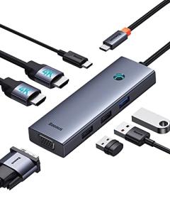 Baseus 7-in-1 Dual Monitor USB-C Docking Station