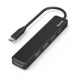 Hama 4-Port USB-C Hub with HDMI Output