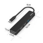Hama 4-Port USB-C Hub with HDMI Output