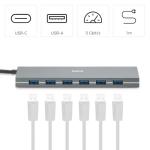 Hama 7-Port USB Hub with Power Supply