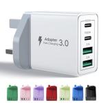 40W 4-Port USB-C Fast Charger Plug