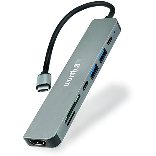 WORTH.8 7-in-1 USB-C Hub with 4k HDMI