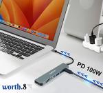 7-in-1 USB C Hub with PD100w