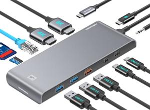 TECHTOBOX 12 in 1 USB-C Dock Station
