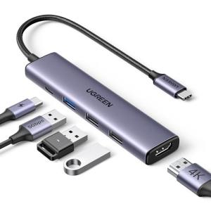 UGREEN USB-C Hub: 5-in-1 Adapter with 100W PD