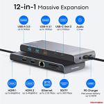 TECHTOBOX 12 in 1 USB-C Dock Station