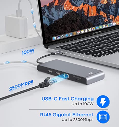 TECHTOBOX 12 in 1 USB-C Dock Station