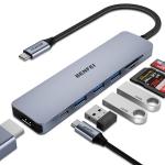 BENFEI USB-C Hub 7-in-1: HDMI, SD/TF, 3x USB 3.0