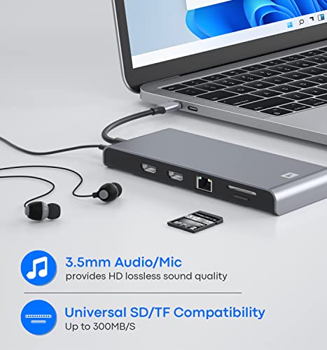 TECHTOBOX 12 in 1 USB-C Dock Station