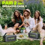 W-KING 100W Waterproof Bluetooth Speaker with Bass