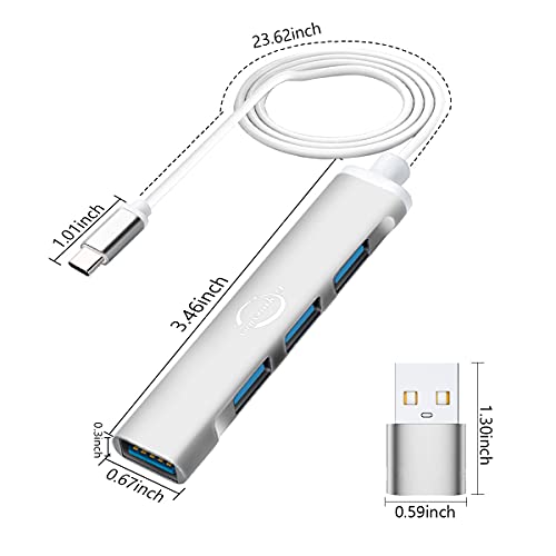 Mini USB C Hub with 4 Ports