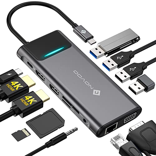 NOVOO 12 in 1 USB-C Docking Station