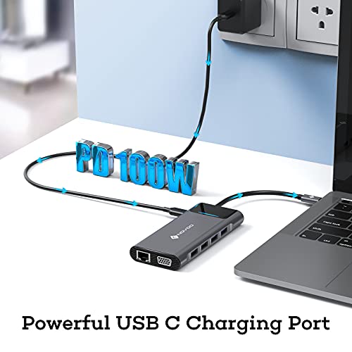 NOVOO USB-C Triple Display Docking Station