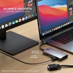 SATECHI 9-in-1 USB-C Multiport Adapter - Space Gray