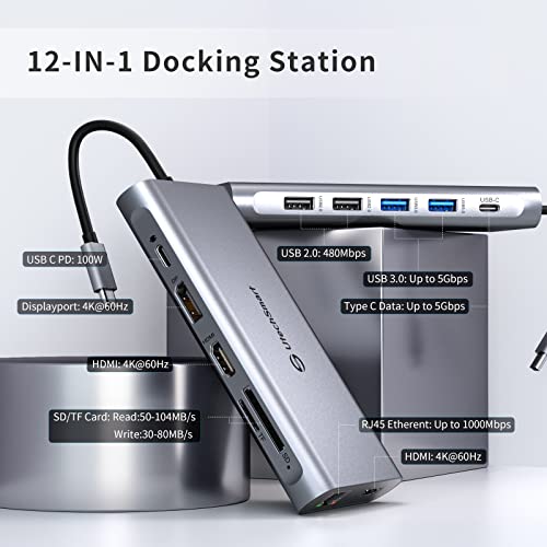 UtechSmart 12-in-1 USB C Docking Station