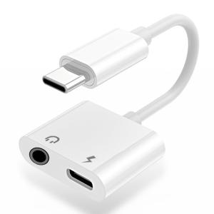 USB-C headphone and charging adapter