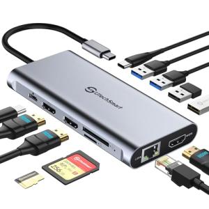 UtechSmart 12-in-1 Triple Display USB-C Hub