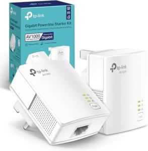 TP-Link Gigabit Powerline Adapter Kit, 1000 Mbps