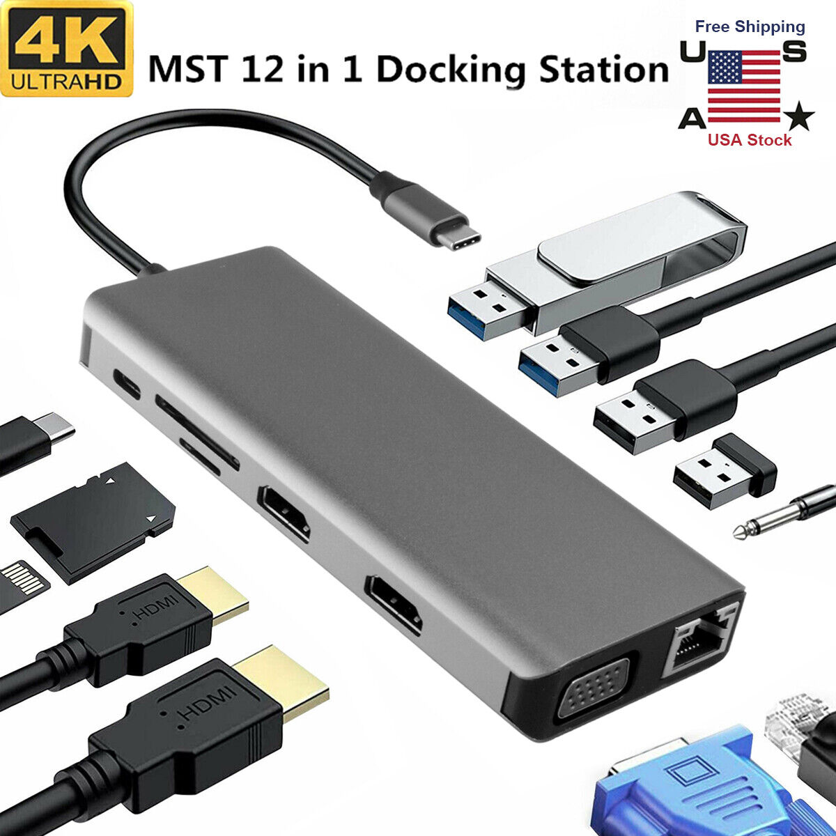 12-in-1 USB-C Hub for MacBook