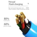 Braided Leather USB-C Charging Bracelet 8.9in