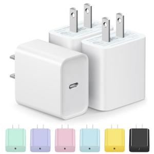 3 Pack USB-C iPhone Charger 20W