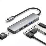 Lemorele 5-in-1 USB-C Multiport Hub Adapter