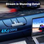 Lemorele 5-in-1 USB-C Multiport Hub Adapter