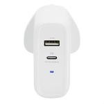 63W Dual Port USB Charger - White
