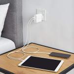 63W Dual Port USB Charger - White