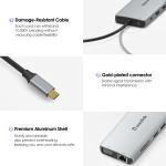 Multiport USB-C Hub with HDMI and Card Reader
