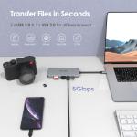 Multiport USB-C Hub with HDMI and Card Reader