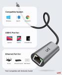 Uni USB-C to Ethernet Adapter 2.5 Gbps