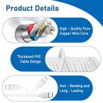 Quwem 10M USB-C Power Extension Cable (White)