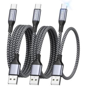 RAVIAD Fast Charging USB-C Cable 3-Pack